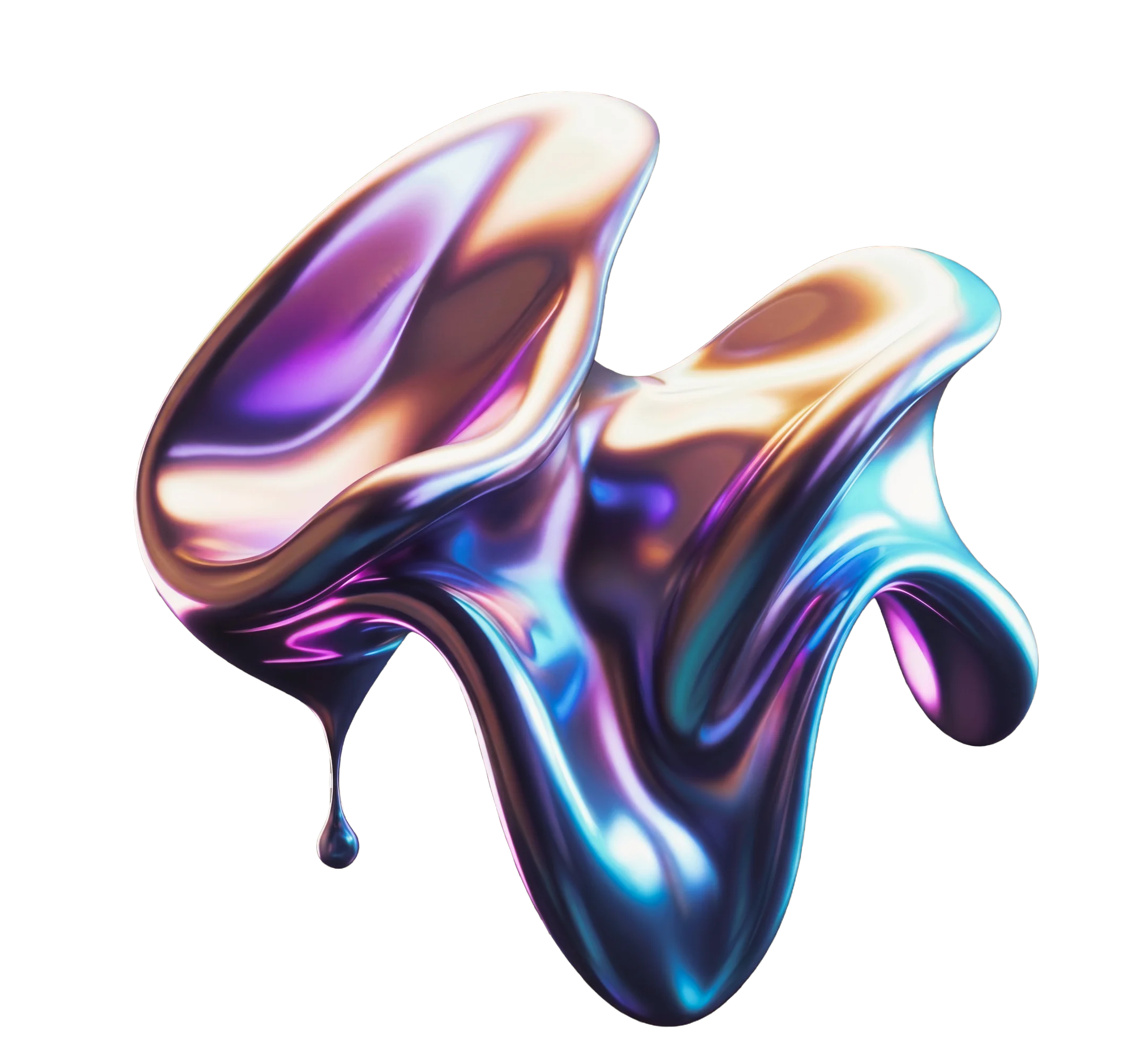 Metallic 3D Render